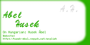 abel husek business card