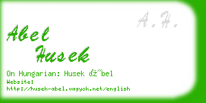 abel husek business card